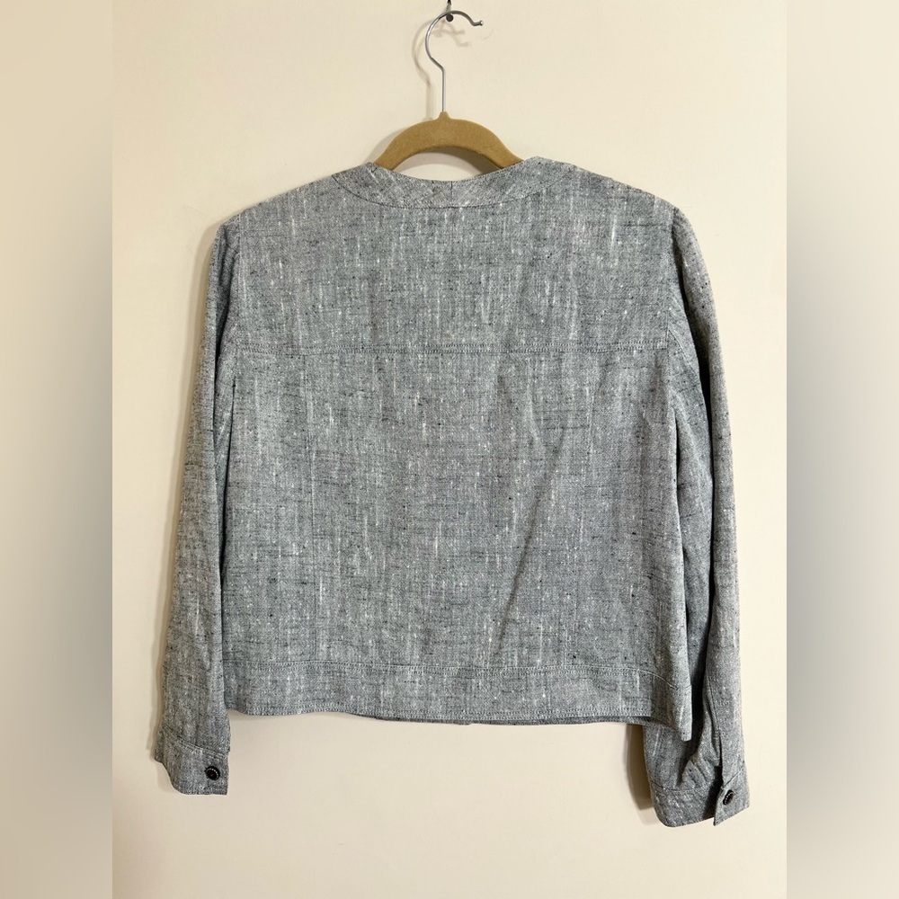 Garfield & Marks Cropped Button Front Blazer Line… - image 7